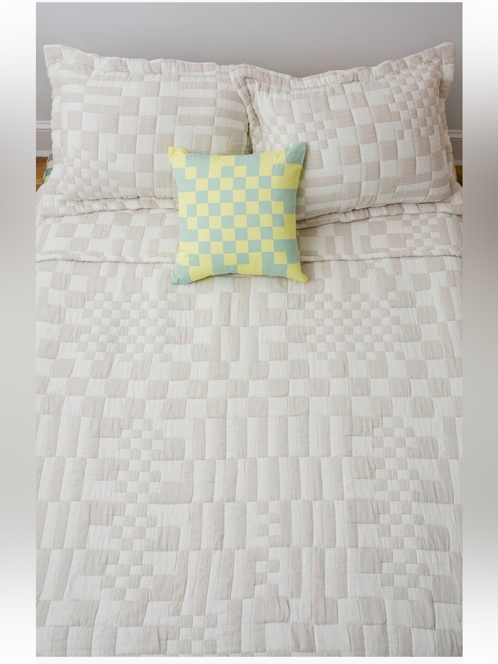 Dusen Dusen Check Cotton Sheet Queen Set